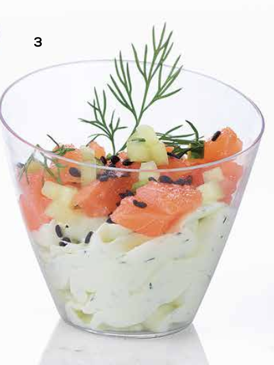 Tzatziki de Philadelphia herbes fraiches saumon fumé et concombre